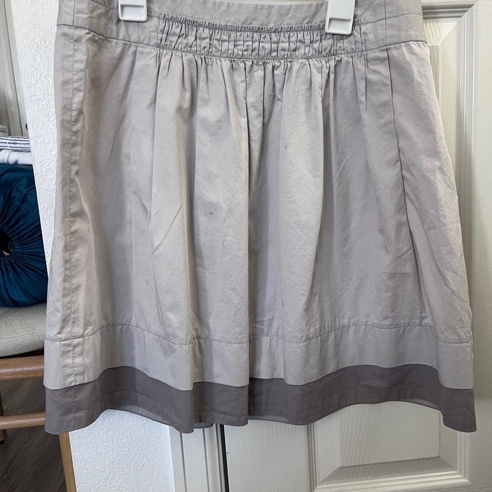 J. Crew Two-Tone Gray A-Line Skirt